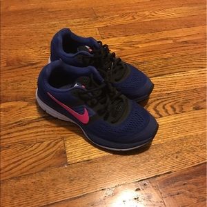 Blue nike sneakers