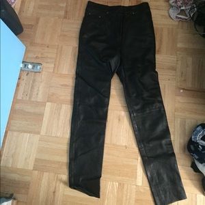 Versace jeans couture 100% pelle leather pants