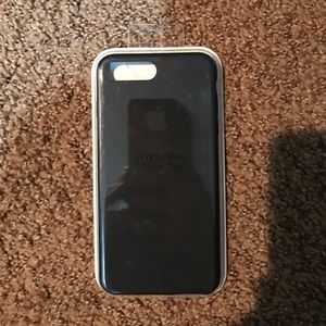 iPhone 7 plus black Apple silicon case
