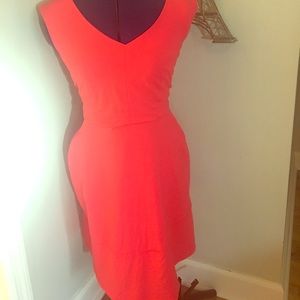Red work dress
