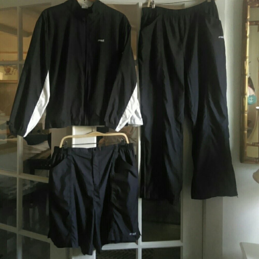 {RYKA} 3 pc jacket pants +shorts