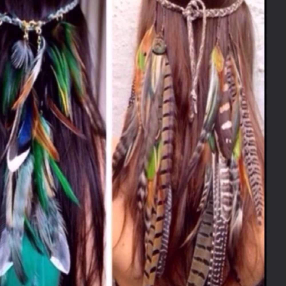 Festival feathers headband Boho