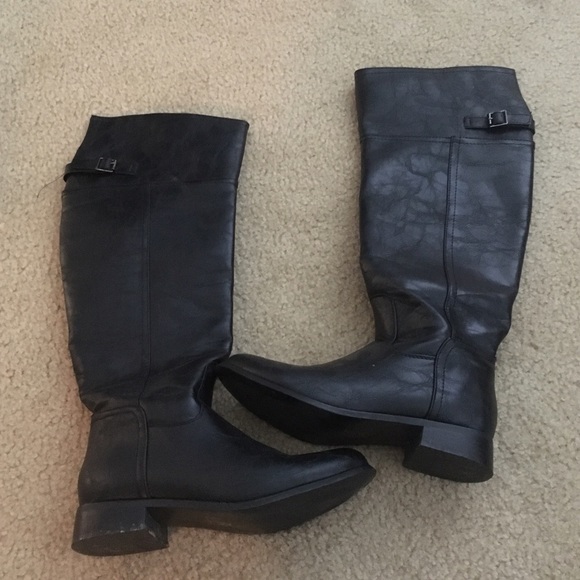 Sold *Black rider boots - Picture 1 of 2