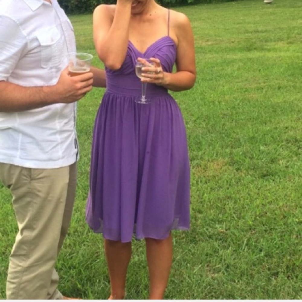 Alfred Angelo purple cocktail dress - Picture 3 of 4