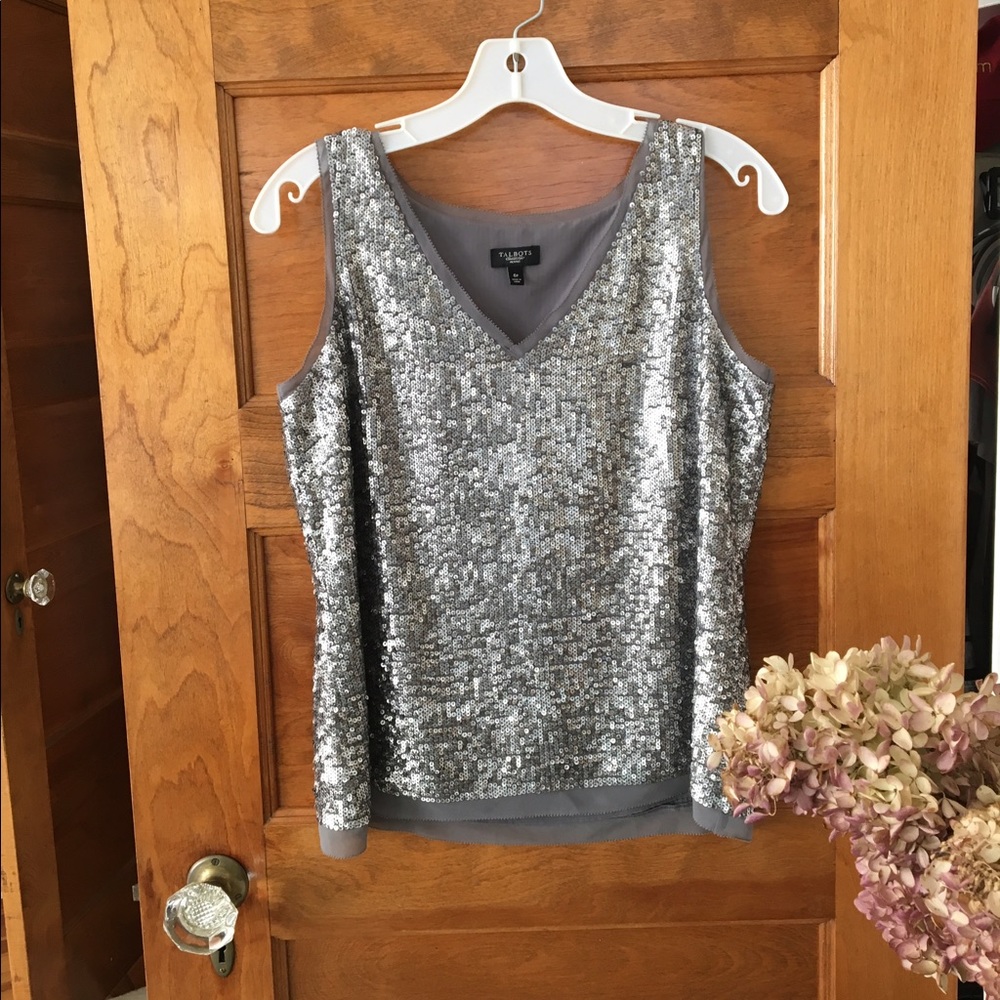 Talbots Sequin Tank Top