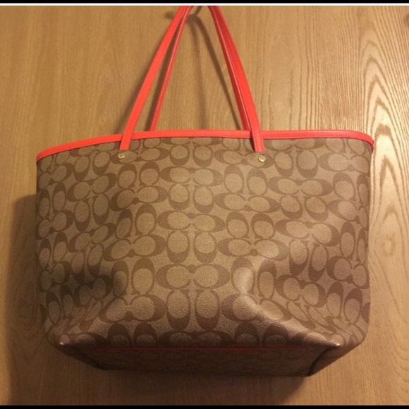71 coach handbags coach orange khaki large 71 coach handbags coach orange khaki large