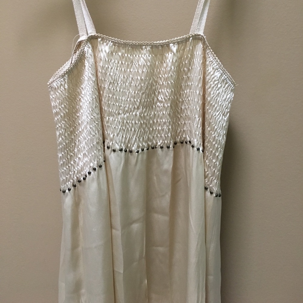 Ascension lifestyle silk cream dress _2