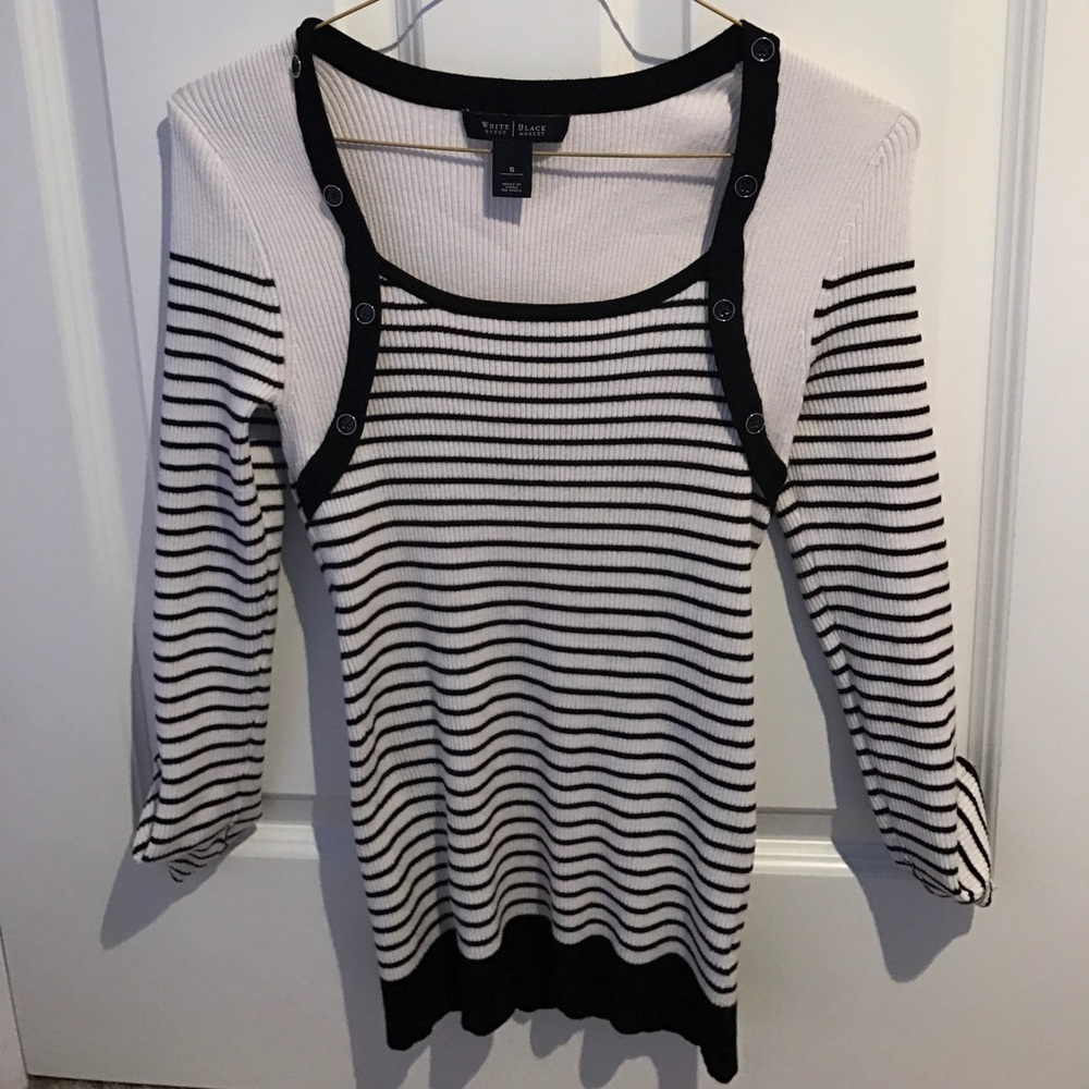 White House Black Market striped sweater