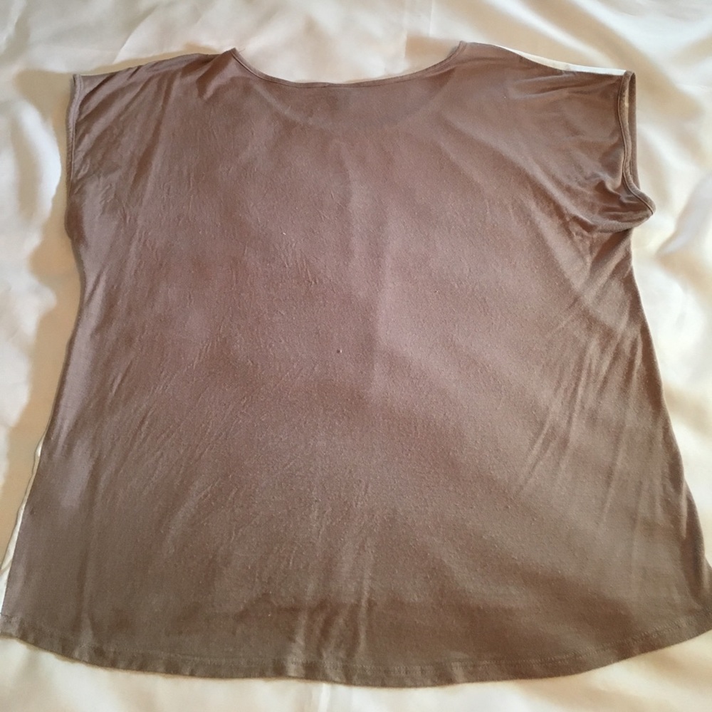Lovely summer print top with high low hem size M. - Picture 4 of 8