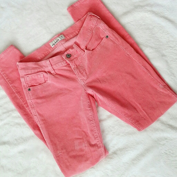 Old Navy Pants - Old Navy Rockstar Cord in Beach Party Pink