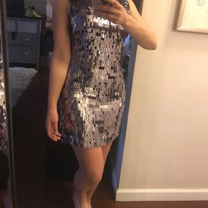 Tory Burch mirrored flapper 40's style dress