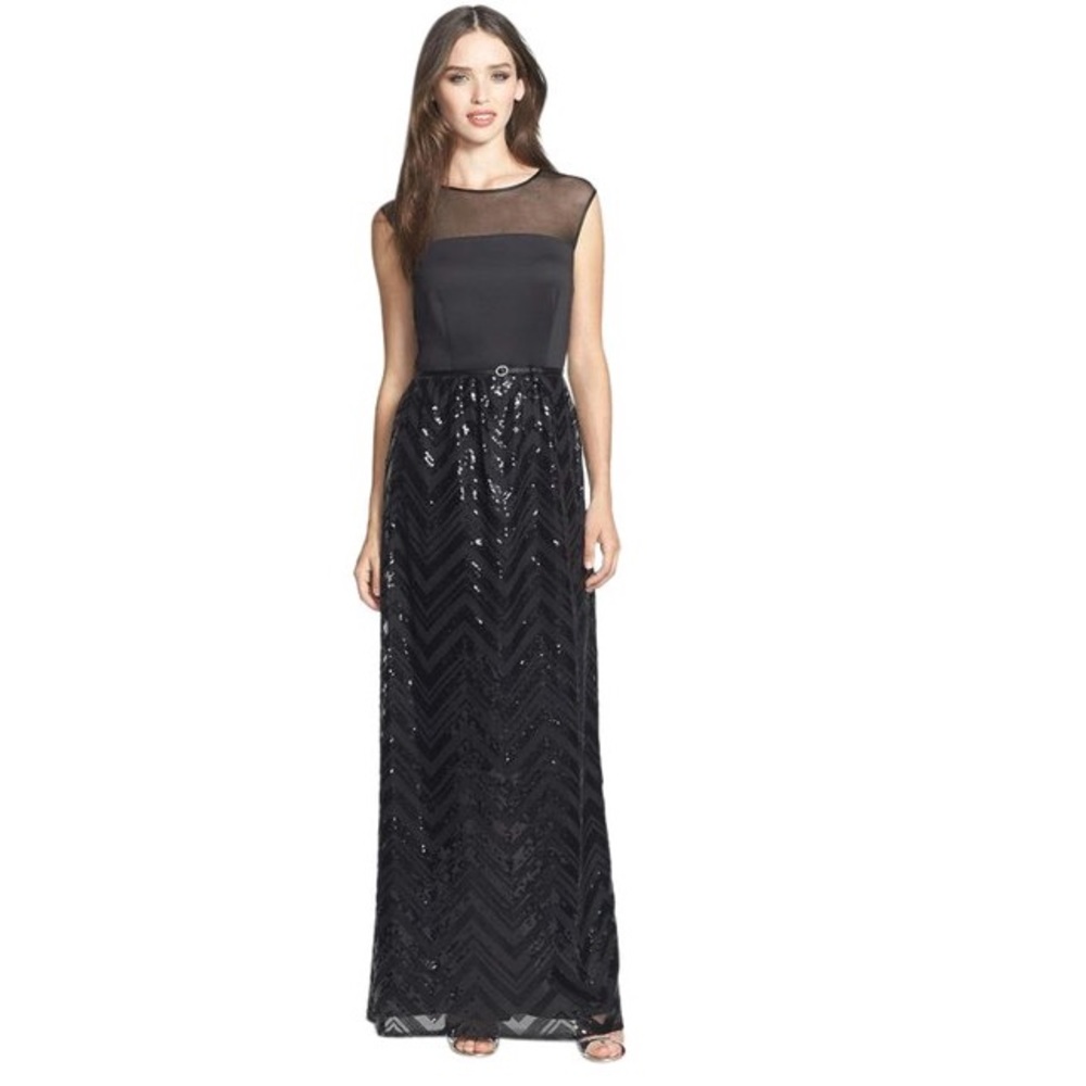 Ellen Tracy Sequin Formal Dress