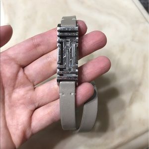Fitbit Tory Burch leather bracelet. No Fitbit