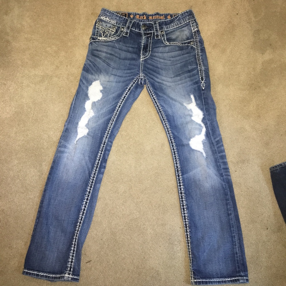 Men's rock revival jeans 30x32