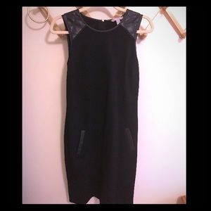 Banana Republic dress w/ faux leather