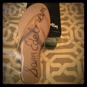 Brand new Sam Edelman almond flip flops