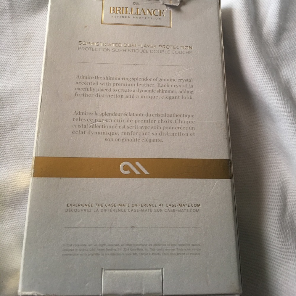 Brilliance genuine crystal & leather iPhone 6 case - Picture 2 of 4