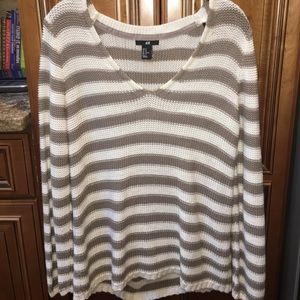 H&M v-neck sweater. Longer in the back.