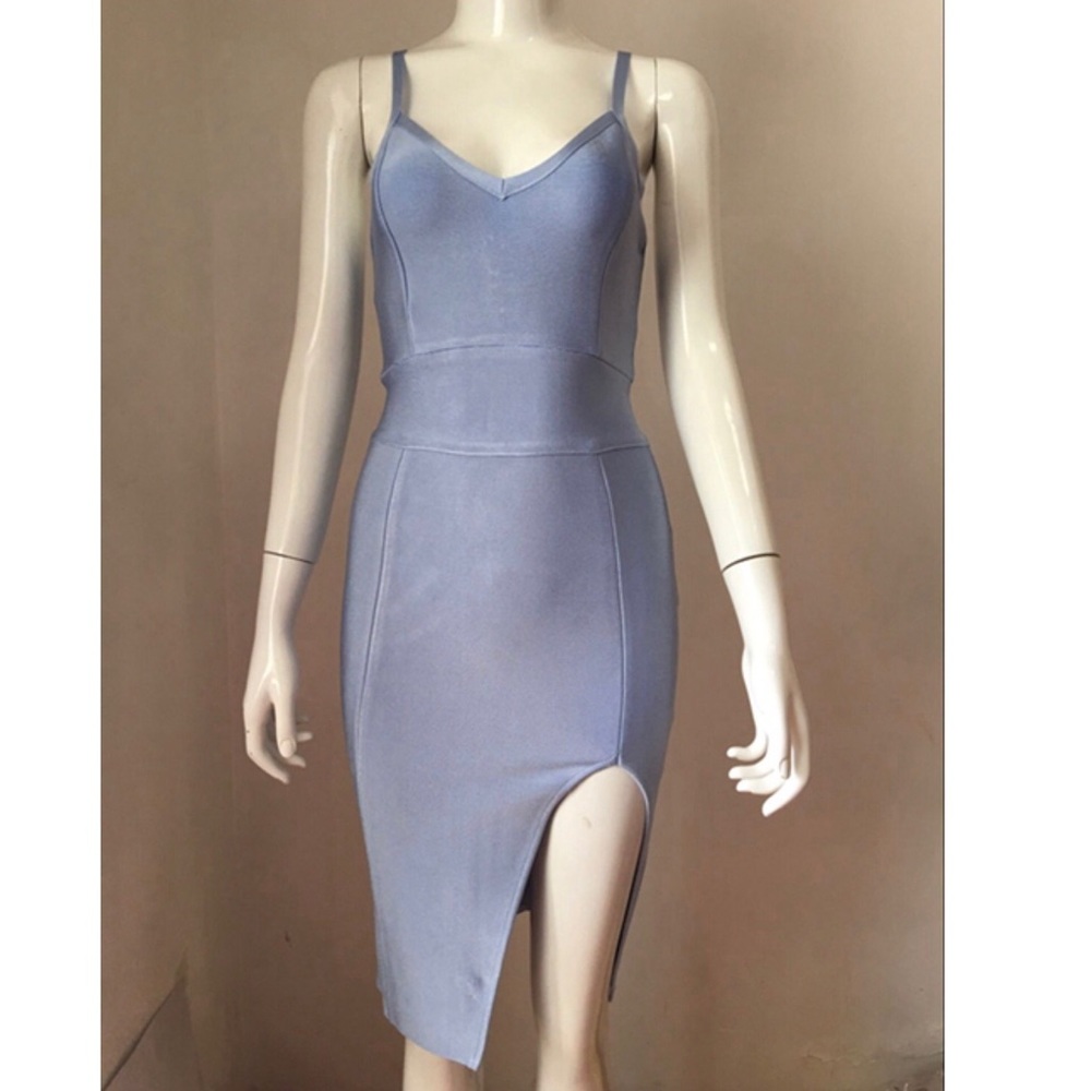 STUNNING Light Blue Bandage Dress