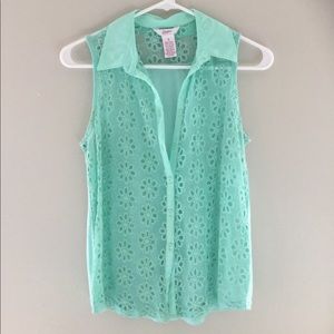 Lacey tank top