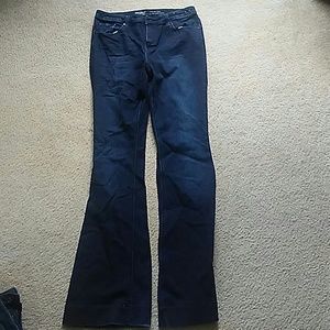 Mossimo stretch high rise flare jeans