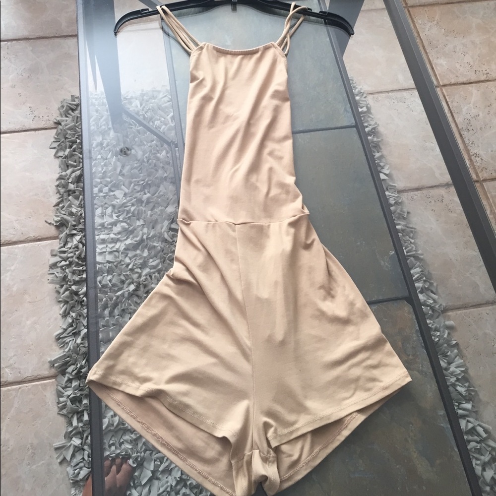 Nude/cream romper