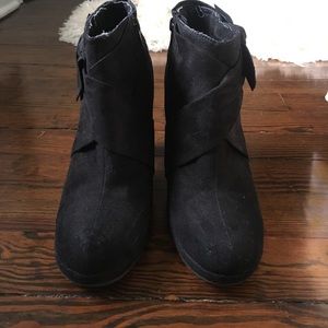 High heeled booties.