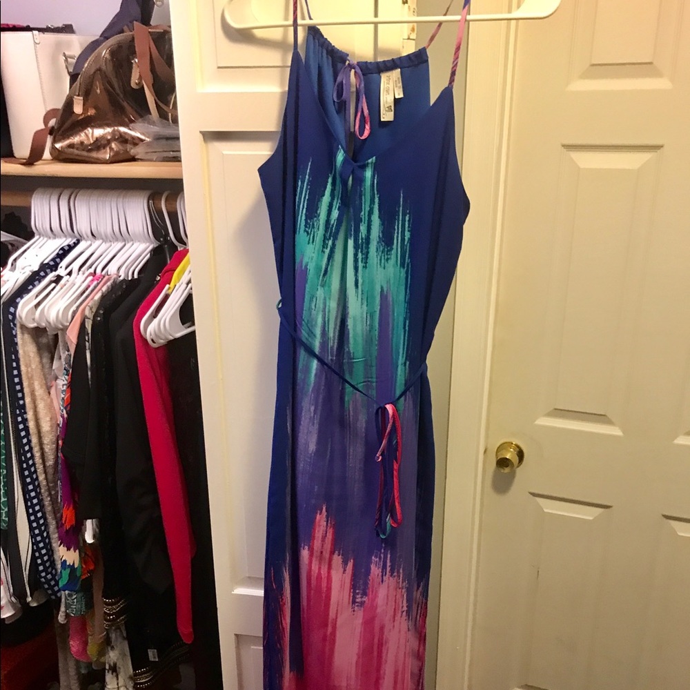 Multi colored maxi dress