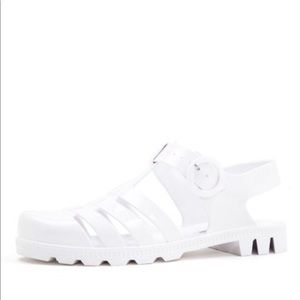 American apparel brand new jellies !! Color: white