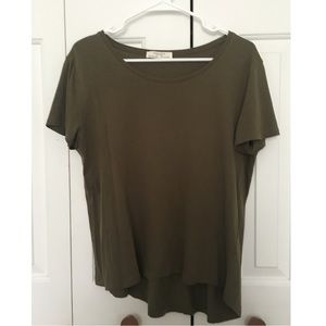Zara olive green tee