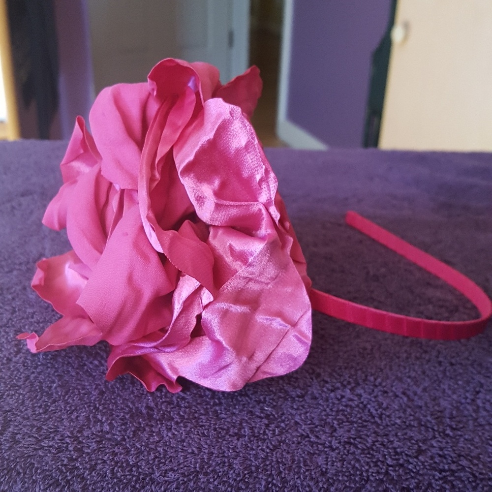 Outrageous giant Hot Pink Flower headband