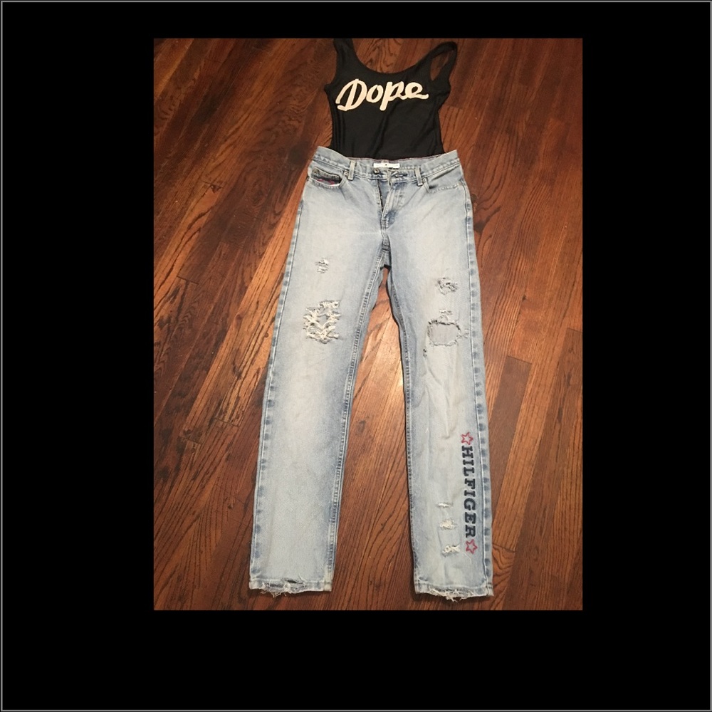 Tommy vintage jeans distressed