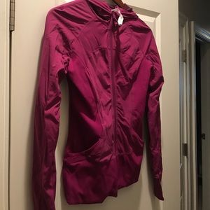 EUC Sz 6 lululemon hooded jacket, royal plum.