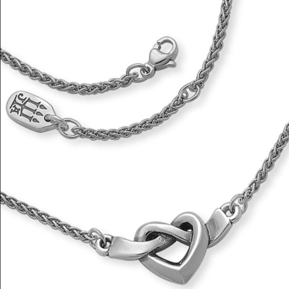 Great condition, heart- knot necklace