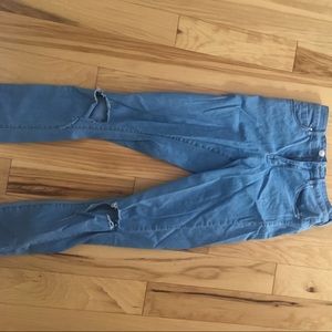 High waisted skinny jeans