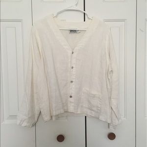 White linen shirt