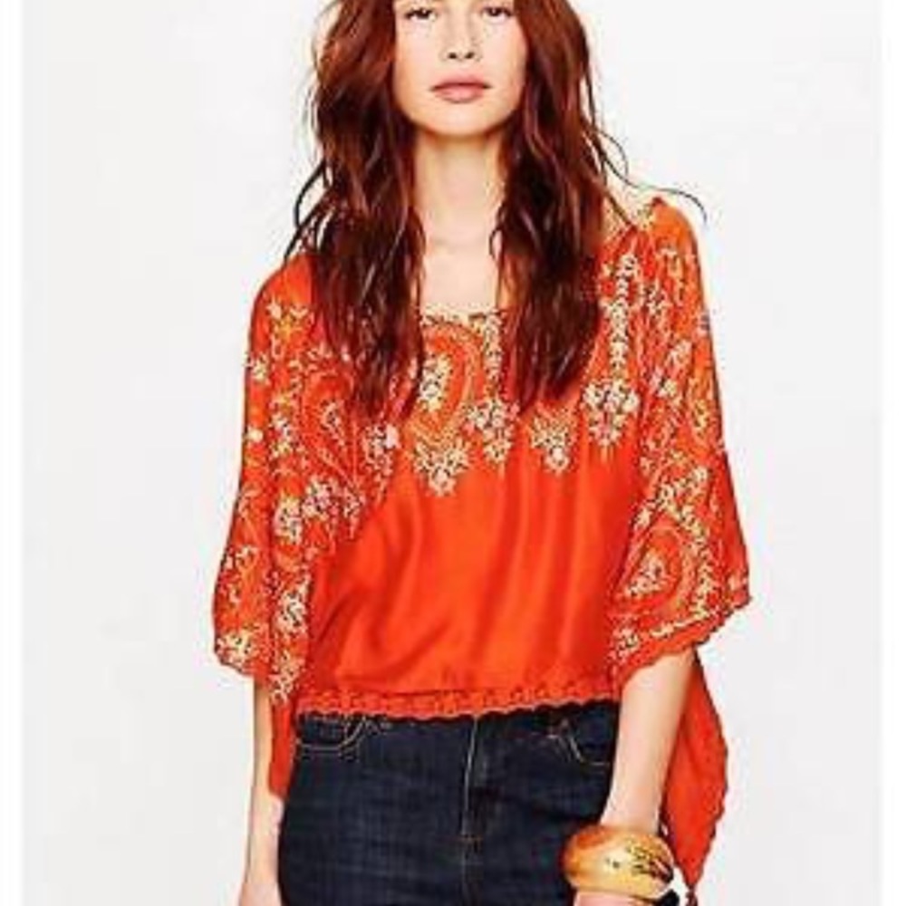 SALE Free People Follow the Sun batwing kimono