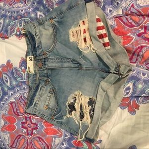 American flag shorts