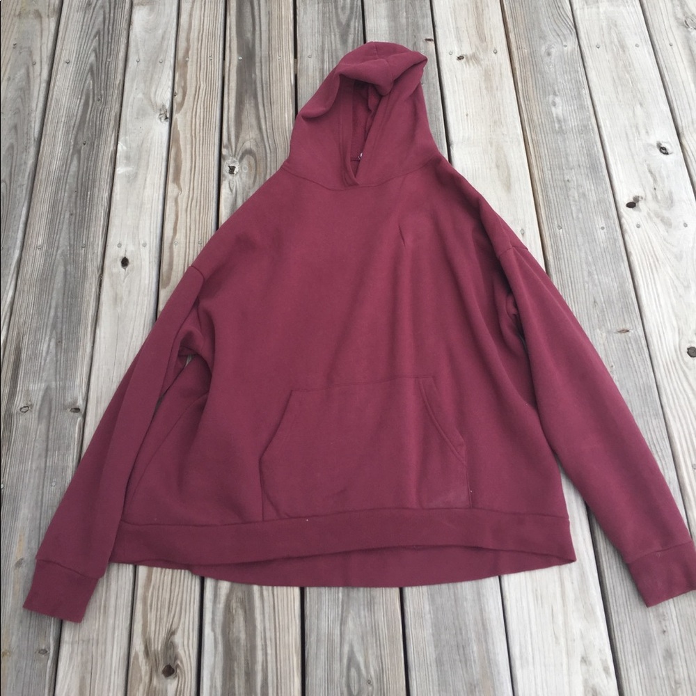 Urban Outfitters Oversized Maroon Hoodie