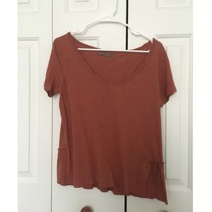 Burnt orange tee