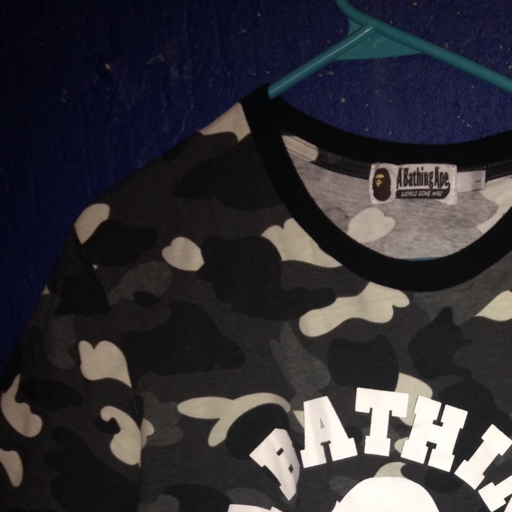 A bathing ape glow in the dark t-shirt