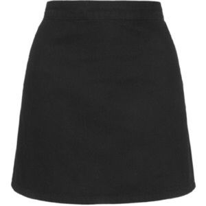 TOPSHOP distressed black skirt