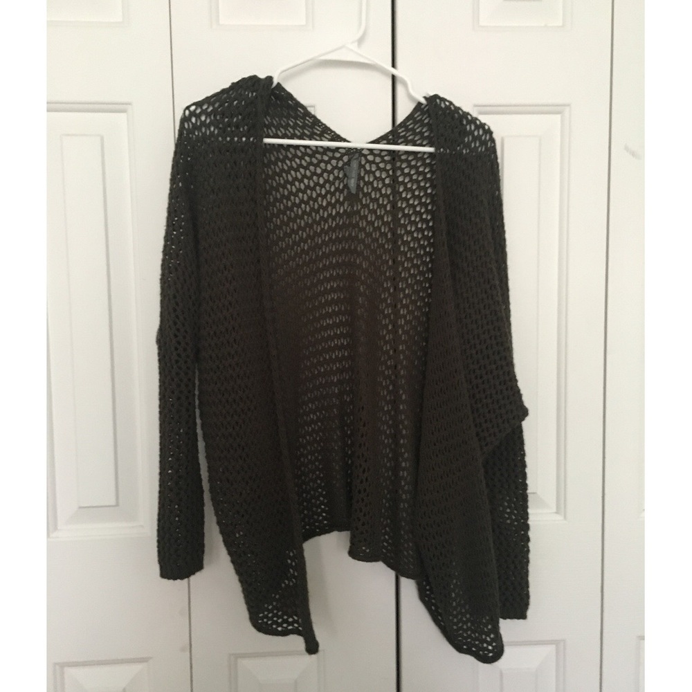 Olive green cardigan