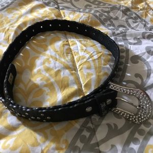 Miss Me belt with bling