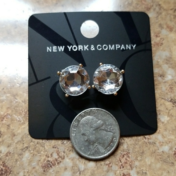 NY&C Oversized Stone Earring - Picture 2 of 2