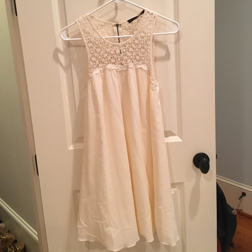 Cream Floral Lace dress