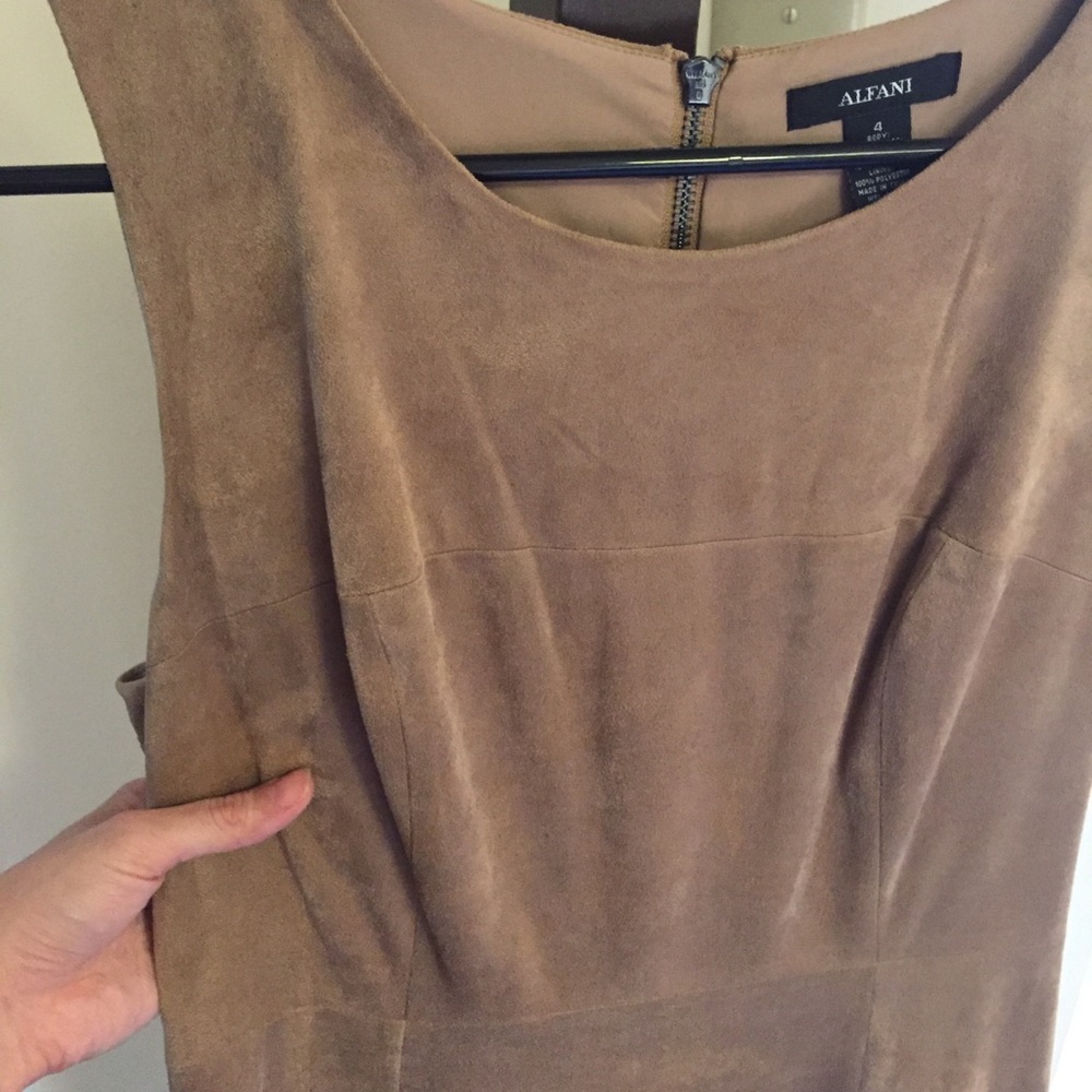 NWOT ! REDUCED Alfani Crazy Soft Faux Suede Dress