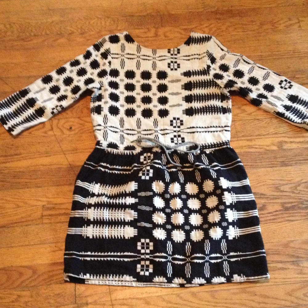 Ace & jig black and white patterned tunic/dress