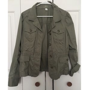 Olive green utility jacket