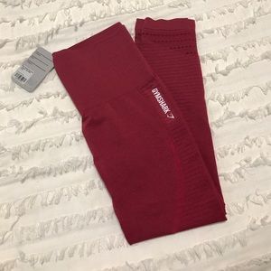 NWT GYMSHARK BEET MARL SEAMLESS LEGGING